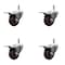 Service Caster 3 High Temp Glass Filled Nylon 7/16'' Stem Caster Set with Total Lock Brake, 4PK SCC-GRTTL20S314-GFNSHT-716138-4 - alternate 1